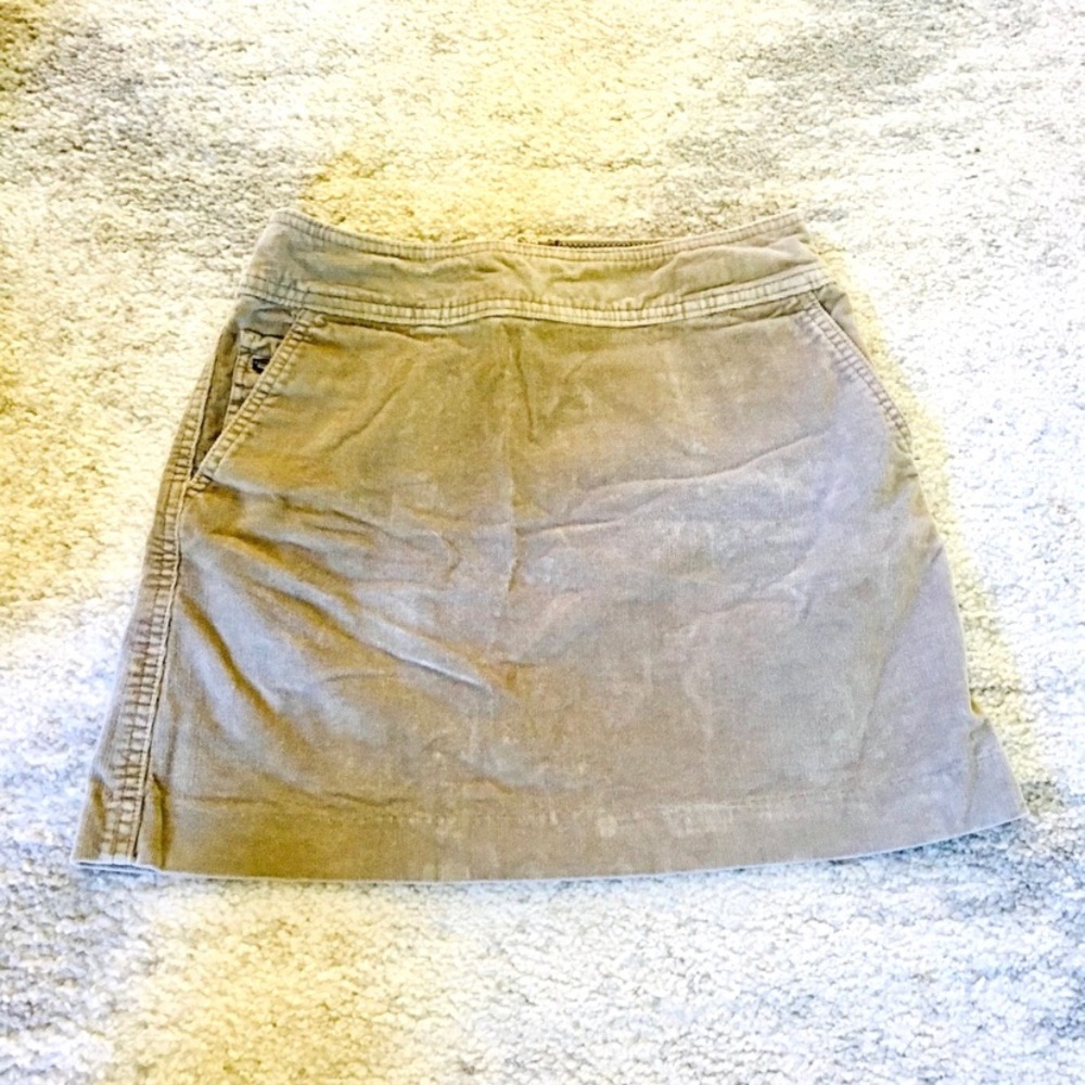 Banana Republic Tan Corduroy Mini Skirt